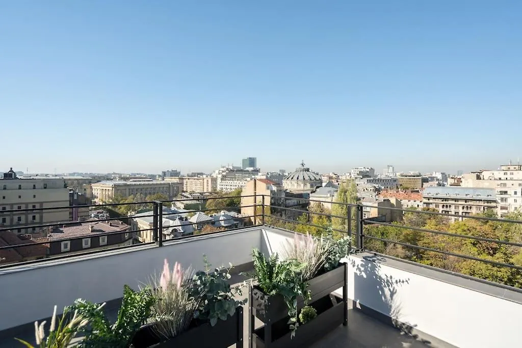 Spectacular Terrace Bright 2Br Penthouse Apartment Bucharest Romania