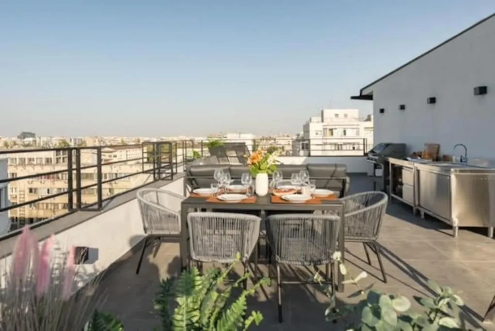Spectacular Terrace Bright 2Br Penthouse Apartment Bucharest Romania