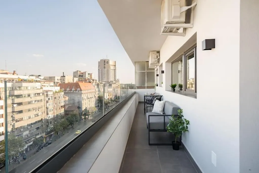 Spectacular Terrace Bright 2Br Penthouse Apartment Bucharest Romania