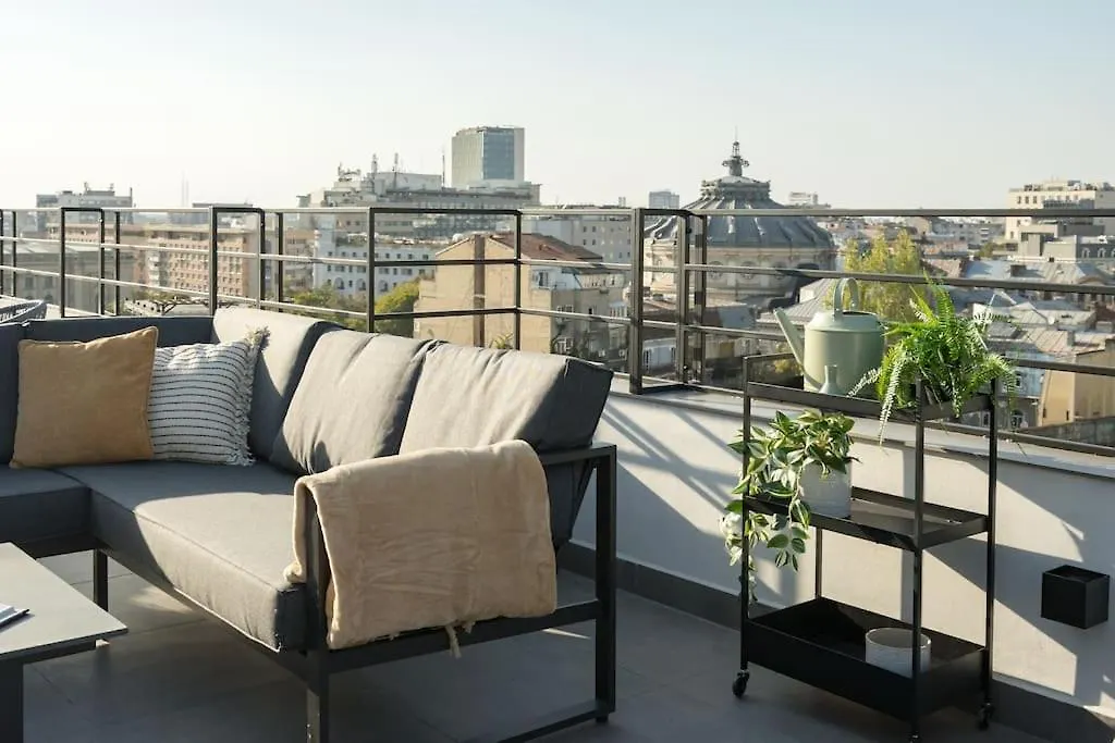Spectacular Terrace Bright 2Br Penthouse Apartment Bucharest