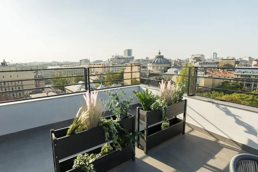 Spectacular Terrace Bright 2Br Penthouse Apartment Bucharest Romania